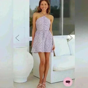 NEW Hello Molly “Tone Down for What” Dress ~Blue ~Size Large / 8